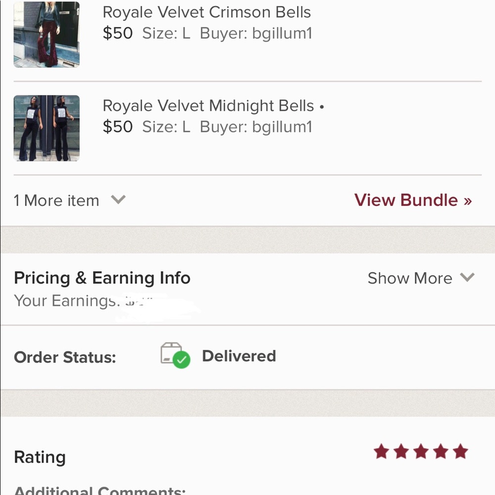 5🌟Star Royal Velvet Midnight Bells - Flare Leg Pants in Black - soft & stretchy - Picture 7 of 8